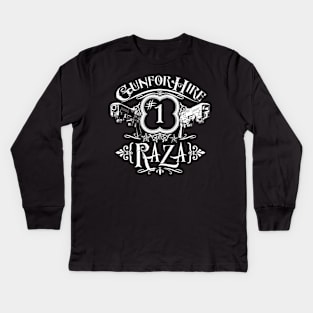 Raza Gun For Hire #1 Kids Long Sleeve T-Shirt